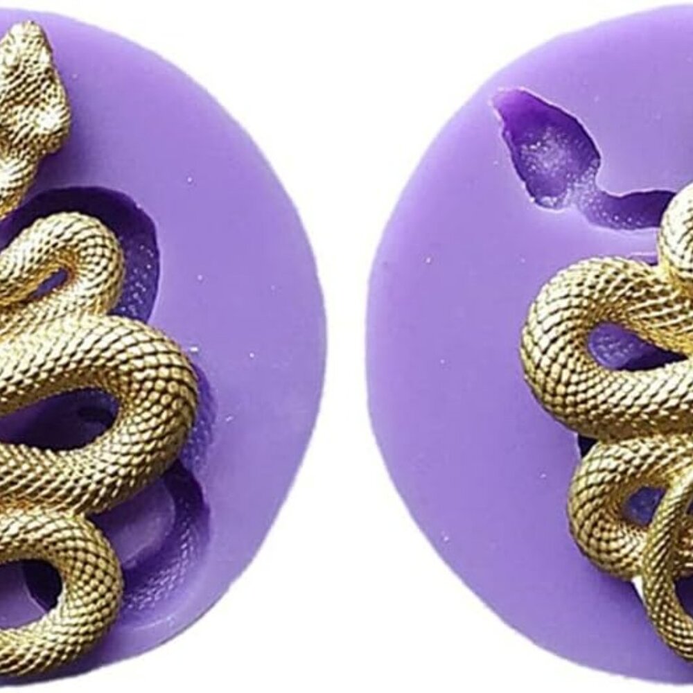 Snake Resin Mold 2 Pack - Silicone Snake Mold